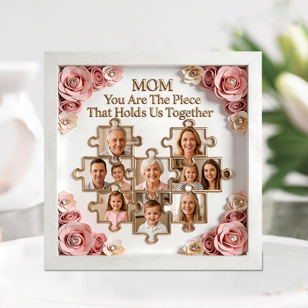 Gift For Mother/ Grandma/ Nana... Custom Birthmonth Flower - Personalized Mother Custom Shaped Acrylic Plaque
