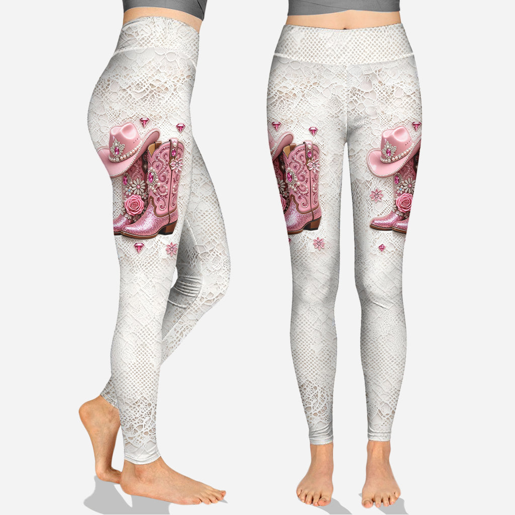 Strong Cowgirl - Personalized Cowgirl Hoodie and Leggings