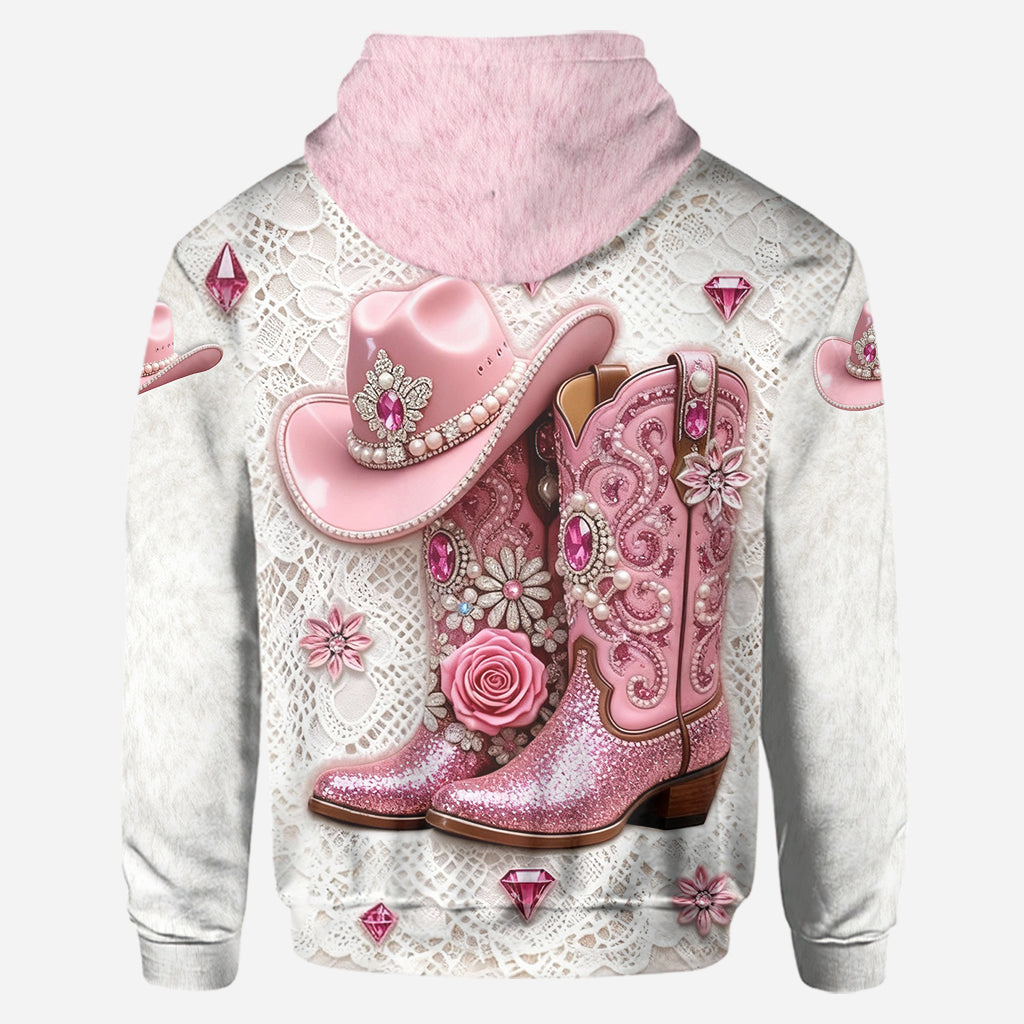 Strong Cowgirl - Personalized Cowgirl Hoodie and Leggings