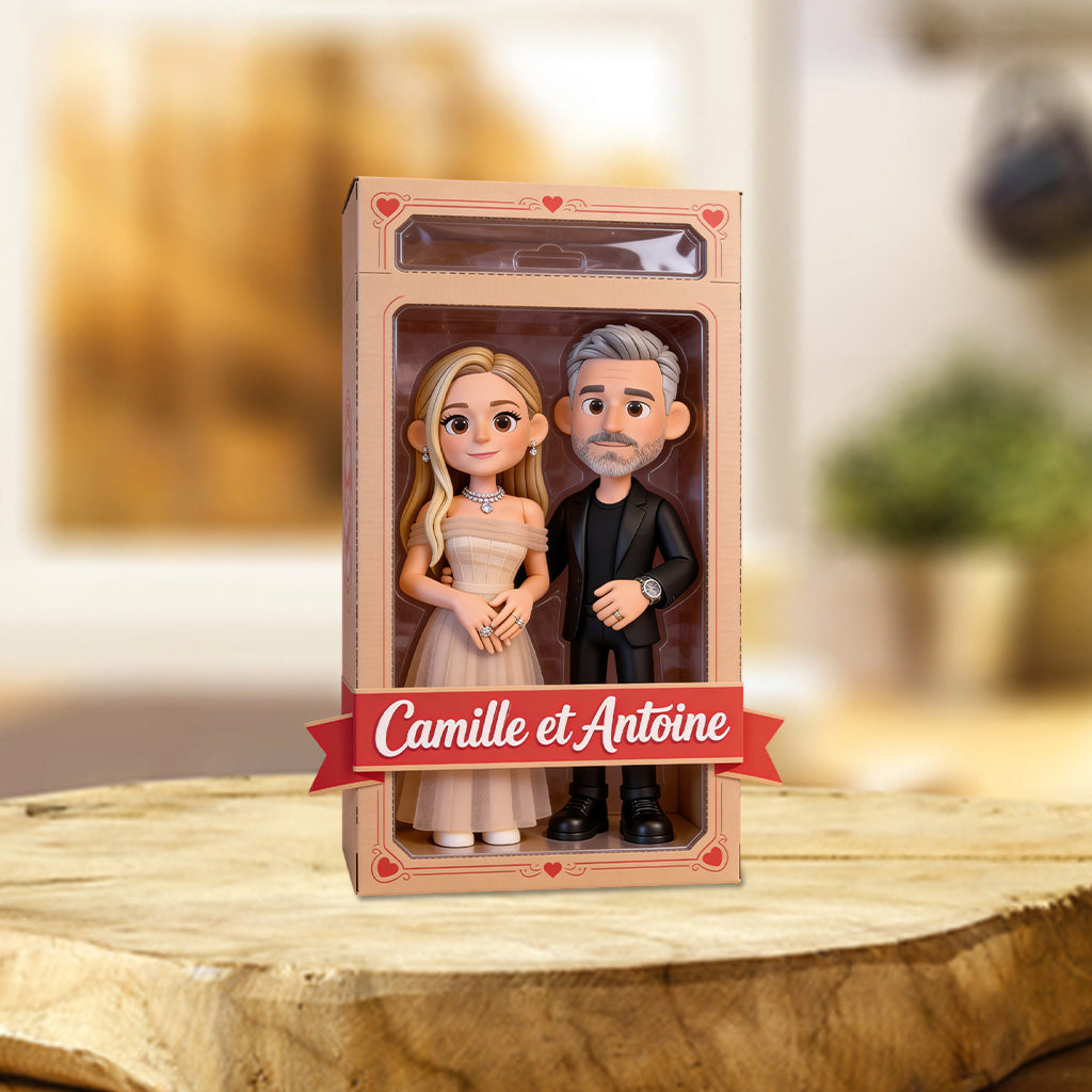 Je t'aime - Plaque En Acrylique Personnalisée Pour Couple À Forme Personnalisée