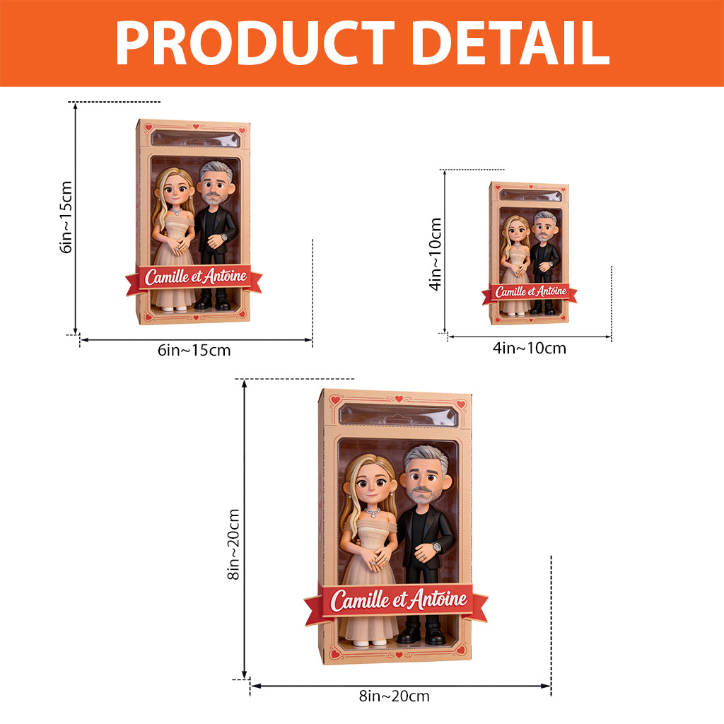 Je t'aime - Plaque En Acrylique Personnalisée Pour Couple À Forme Personnalisée