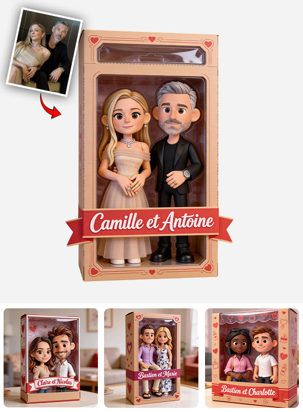 Je t'aime - Plaque En Acrylique Personnalisée Pour Couple À Forme Personnalisée