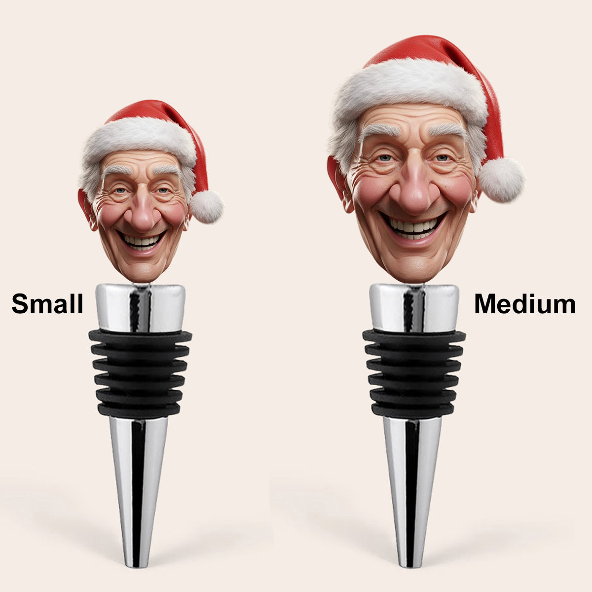 Xmas Resin Caricature - Personalized Family Bottle Stopper