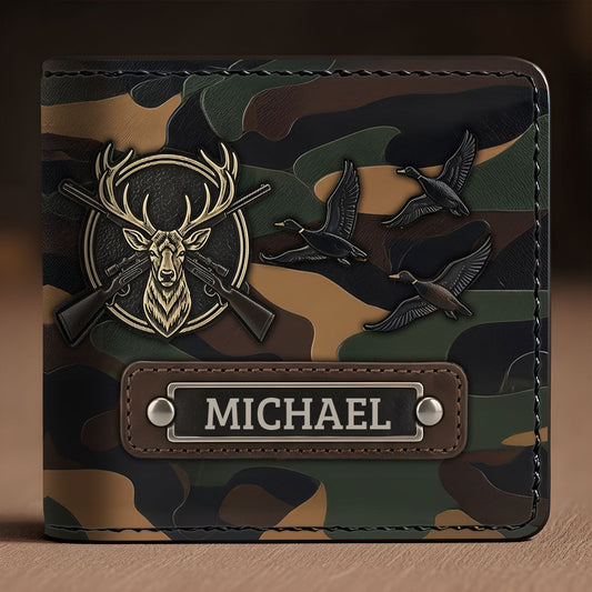 Love Hunting - Personalized Hunting Leather Wallet
