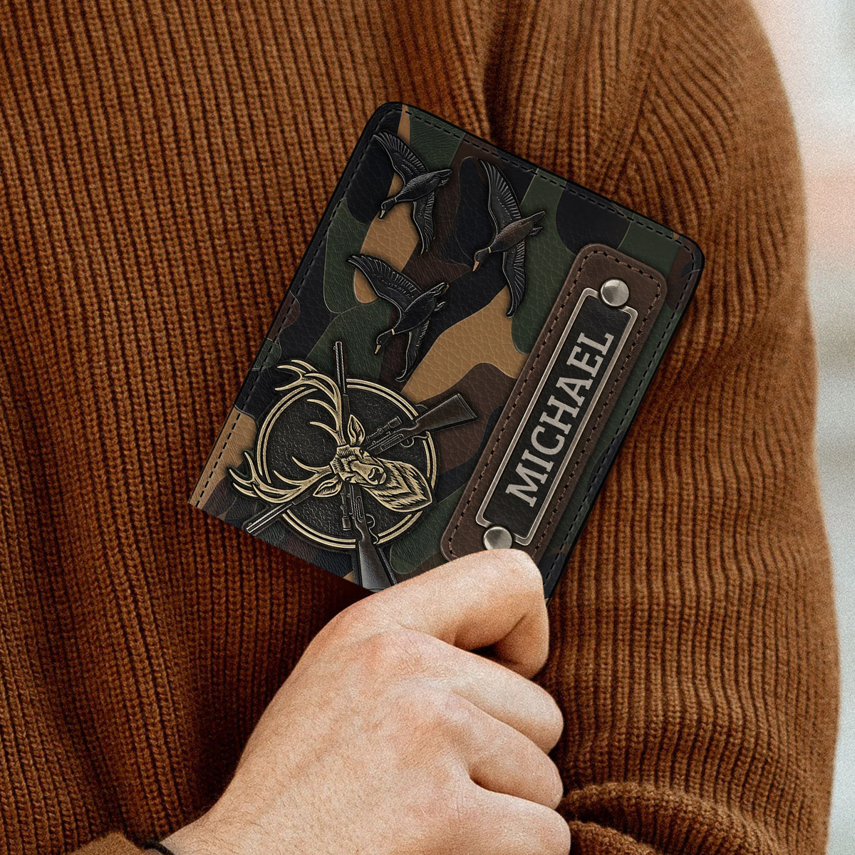 Love Hunting - Personalized Hunting Leather Wallet