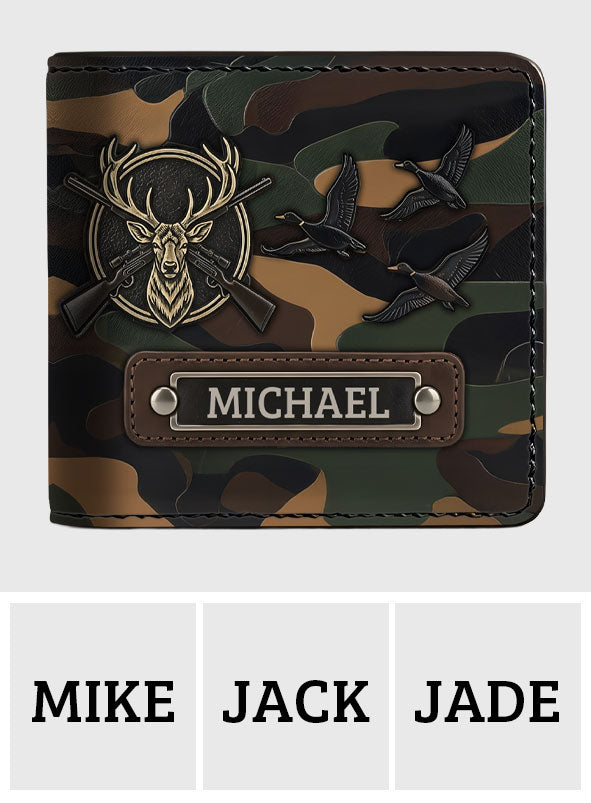 Love Hunting - Personalized Hunting Leather Wallet