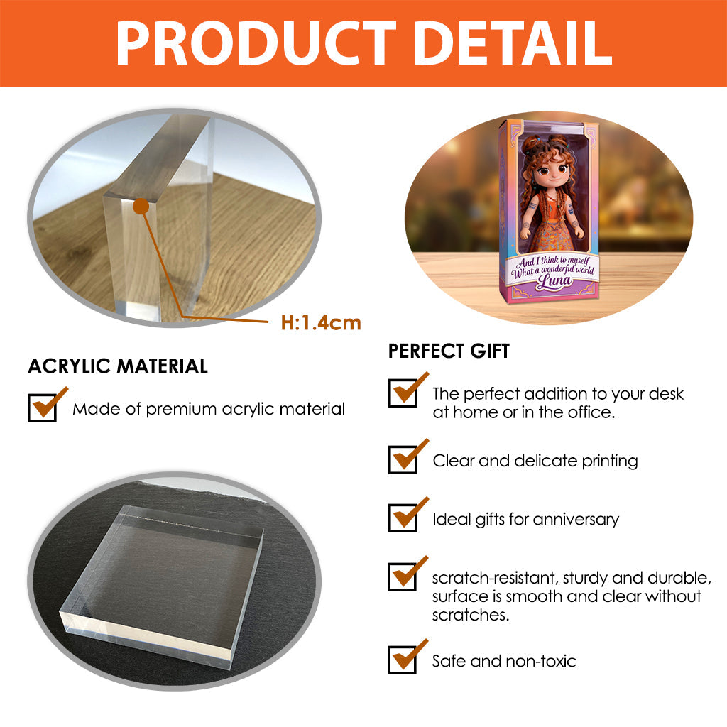 Hippie Soul - Personalized Hippie Custom Shaped Acrylic Plaque