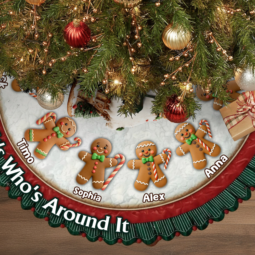 It's Not What's Under The Tree That Matters - Personalized Family Shaped Tree Skirt