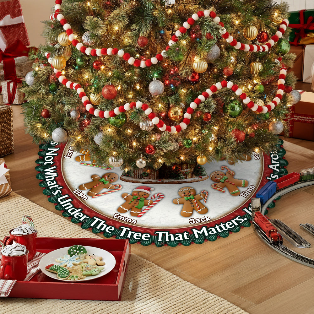 It's Not What's Under The Tree That Matters - Personalized Family Shaped Tree Skirt