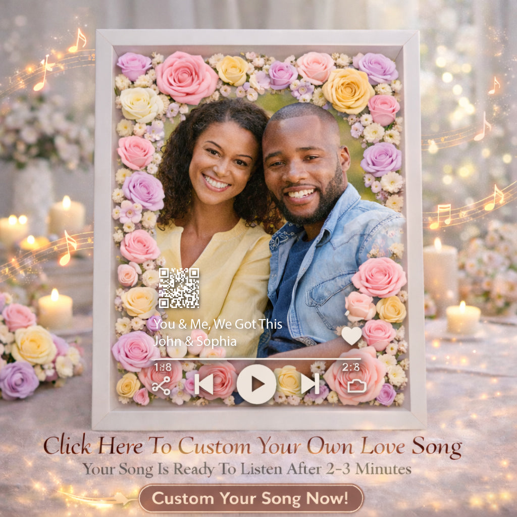 Custom Your Own Song, Best Gift for Him/ Her - Personalized Couple Custom Shaped Acrylic Plaque