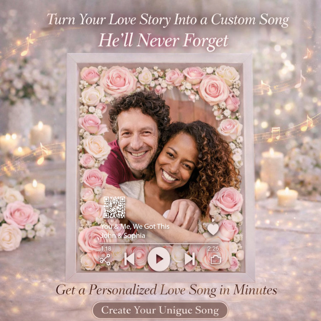 Custom Your Own Song, Best Gift for Him/ Her - Personalized Couple Custom Shaped Acrylic Plaque