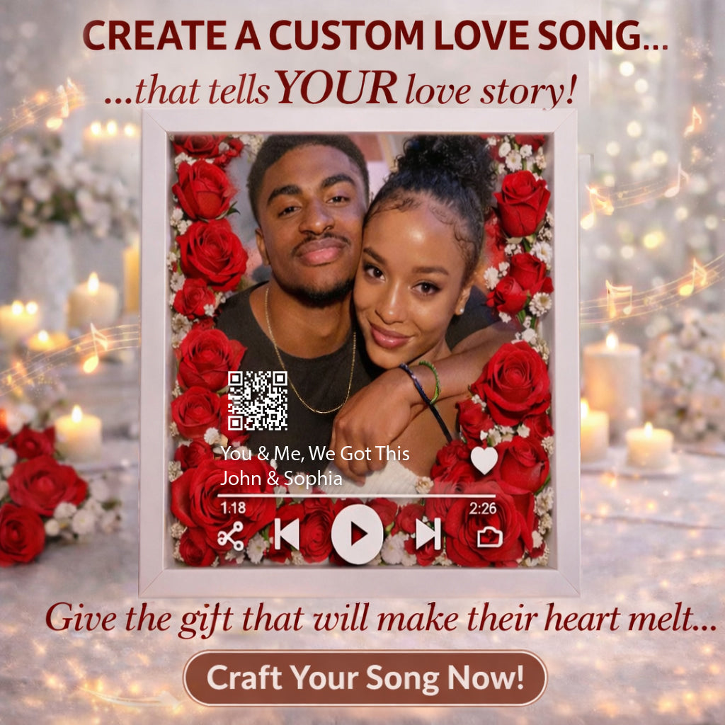 Custom Your Own Song, Best Gift for Him/ Her - Personalized Couple Custom Shaped Acrylic Plaque