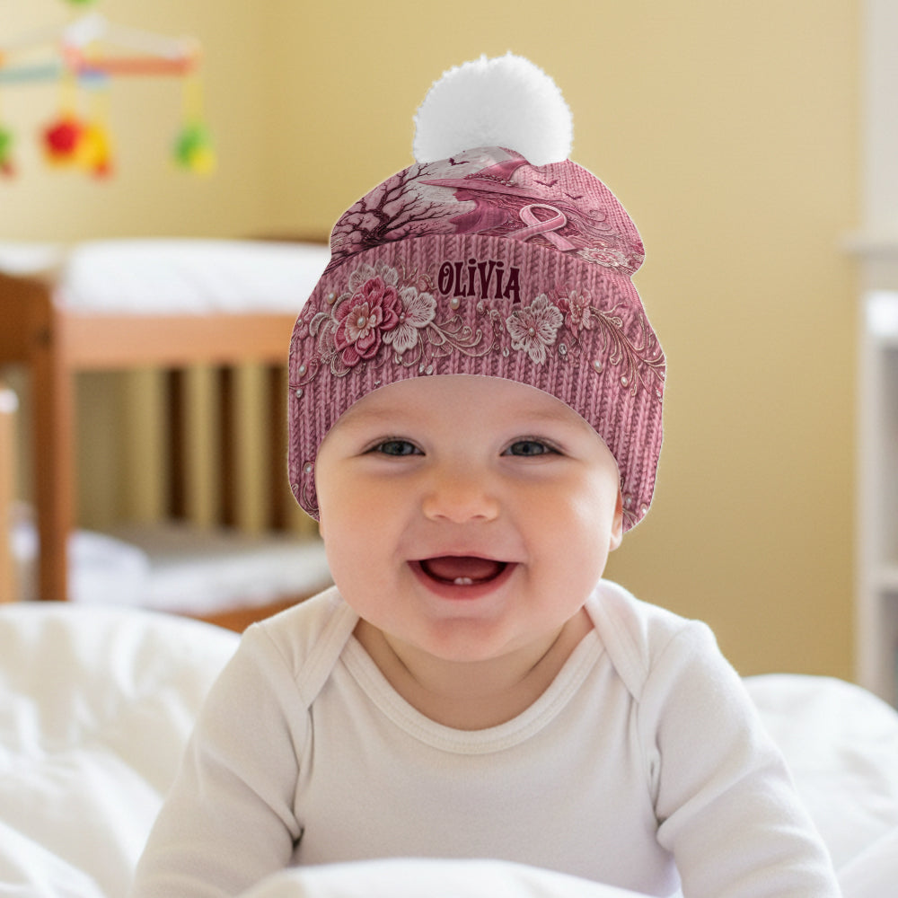 The Pink Witch - Personalized Breast Cancer Awareness Beanie Hat