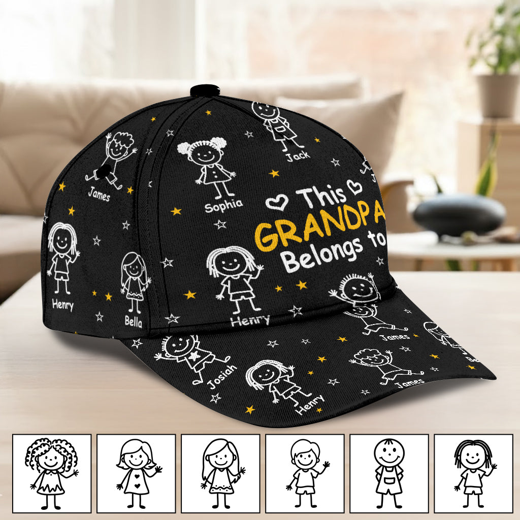This Grandpa/ Dad Belong To - Personalized Grandpa Classic Cap