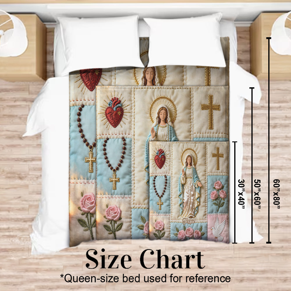 Our Lady - Personalized Christian Blanket