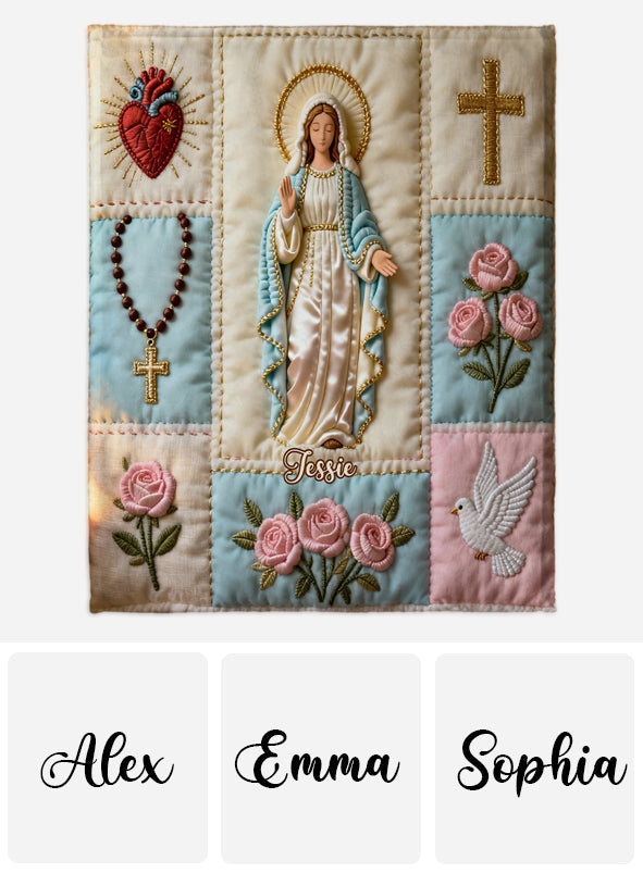 Our Lady - Personalized Christian Blanket