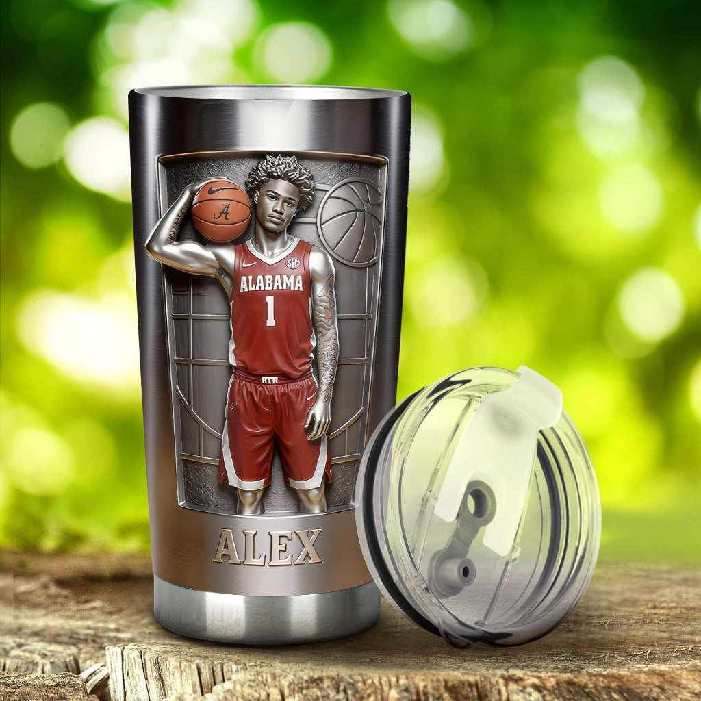 Custom From Any Photo - Personalized Basketball Tumbler