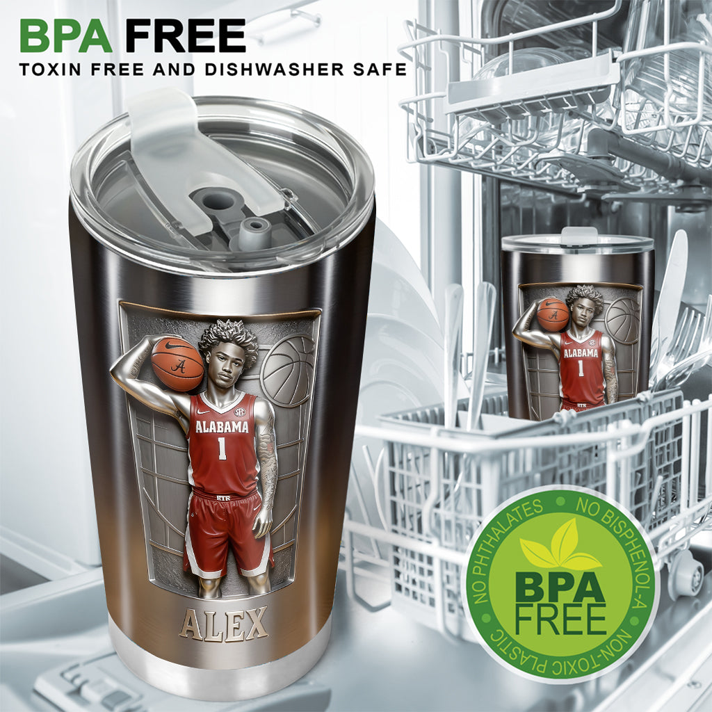 Custom From Any Photo - Personalized Basketball Tumbler