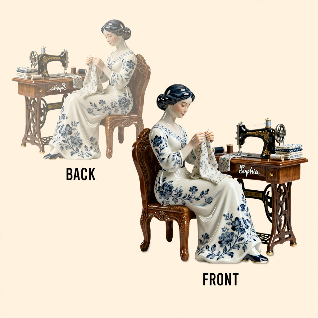 Just A Woman Who Loves Sewing - Personalized Sewing Custom Shaped Acrylic Plaque