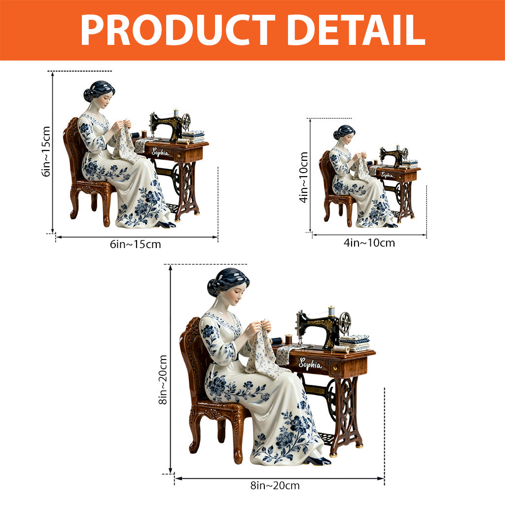 Just A Woman Who Loves Sewing - Personalized Sewing Custom Shaped Acrylic Plaque