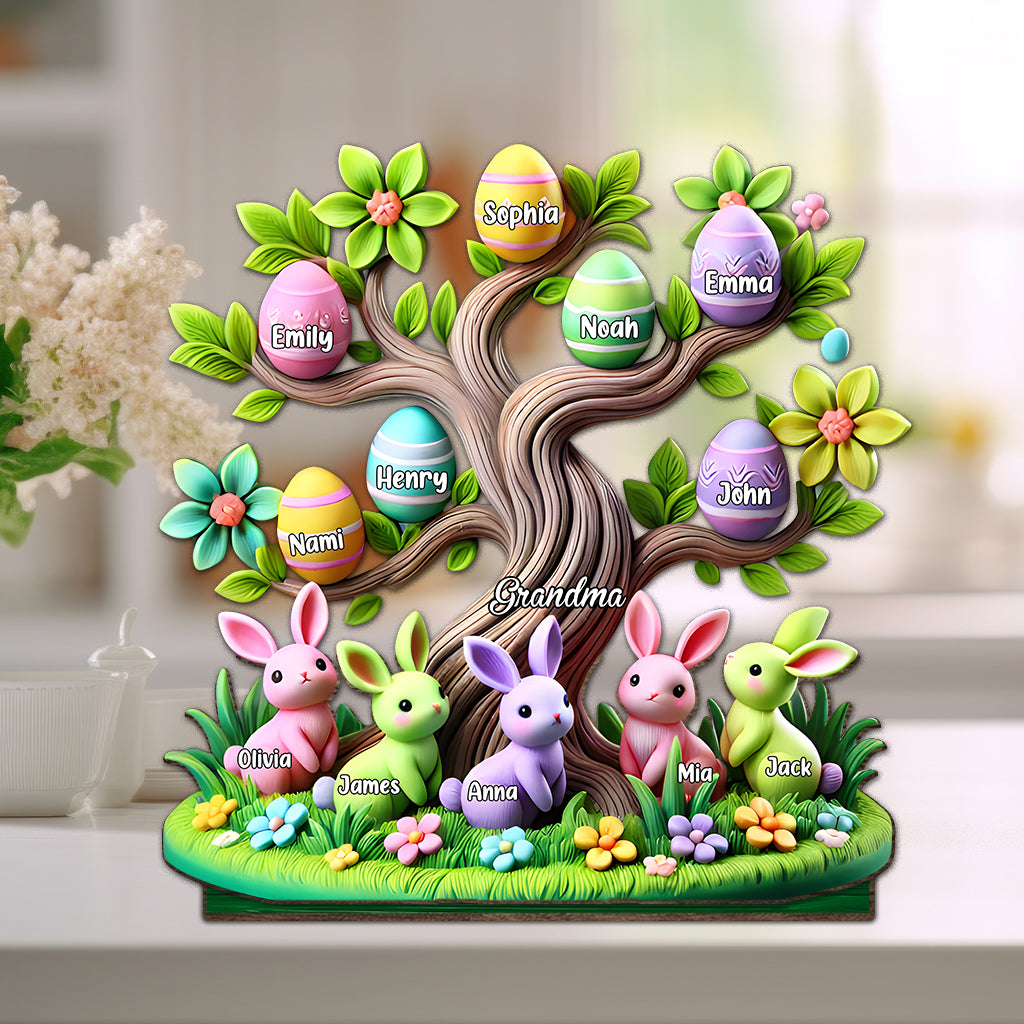 Easter Grandma Tree - Personalized Grandma 1 Layered Big Freestanding