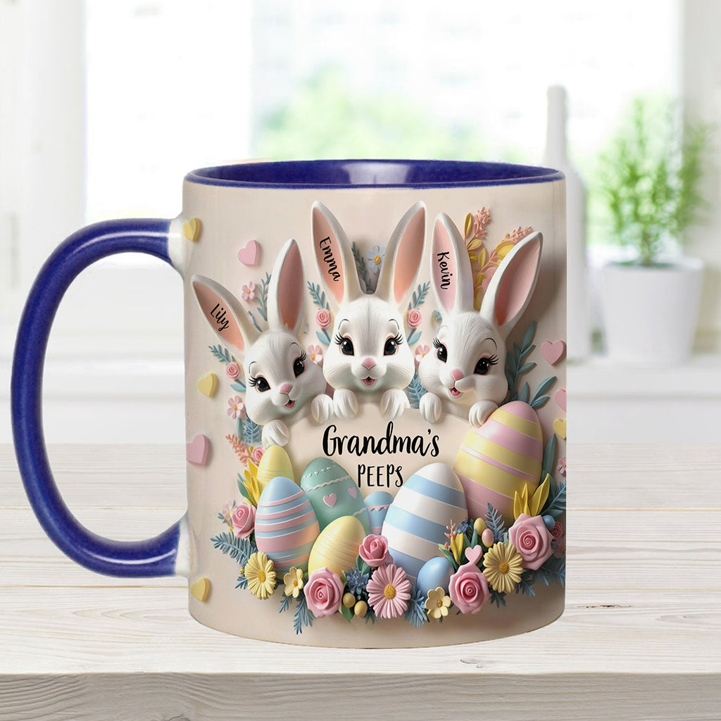 Grandma's Peeps - Personalized Grandma Accent Mug