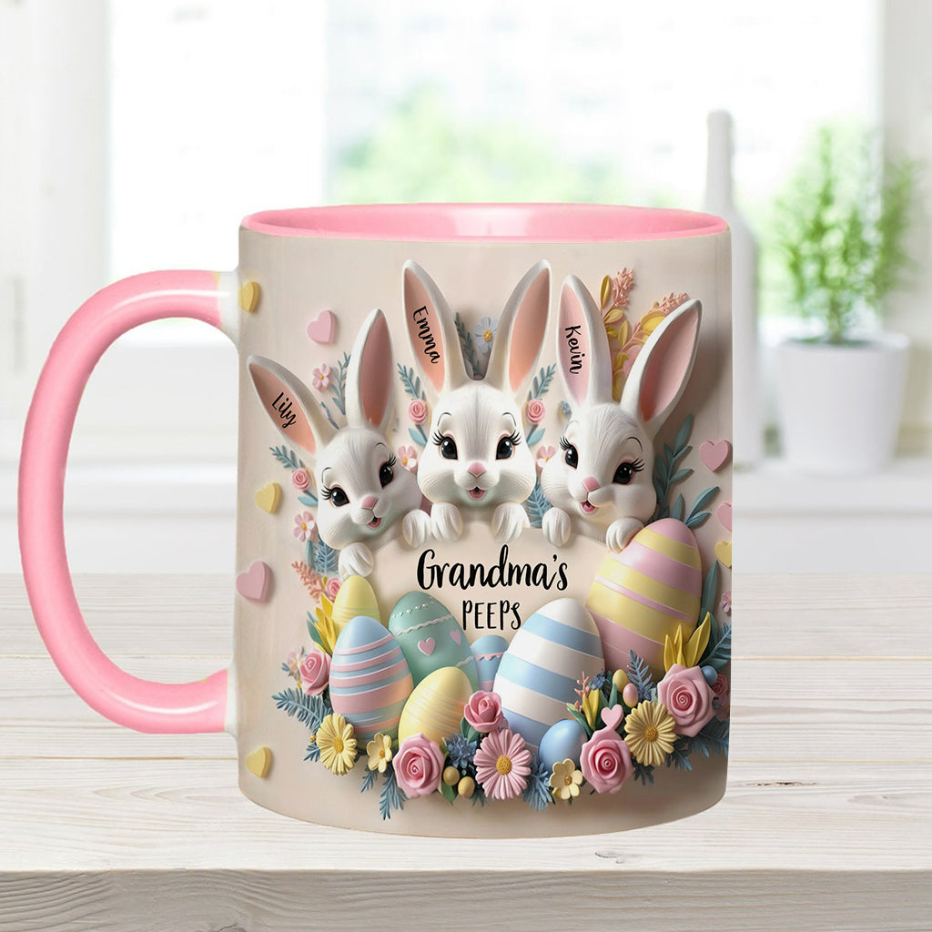 Grandma's Peeps - Personalized Grandma Accent Mug