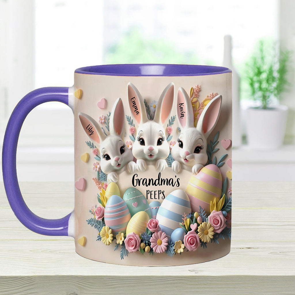 Grandma's Peeps - Personalized Grandma Accent Mug
