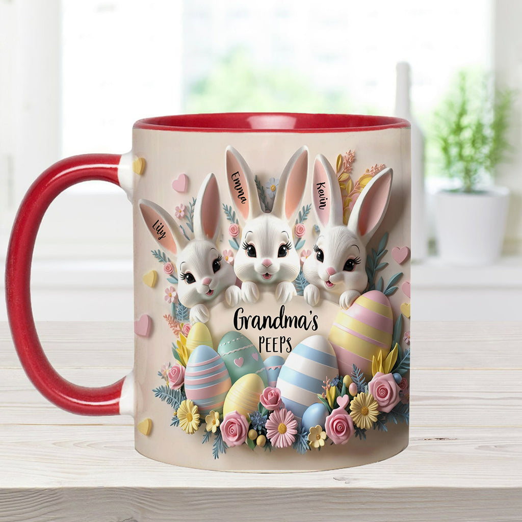 Grandma's Peeps - Personalized Grandma Accent Mug