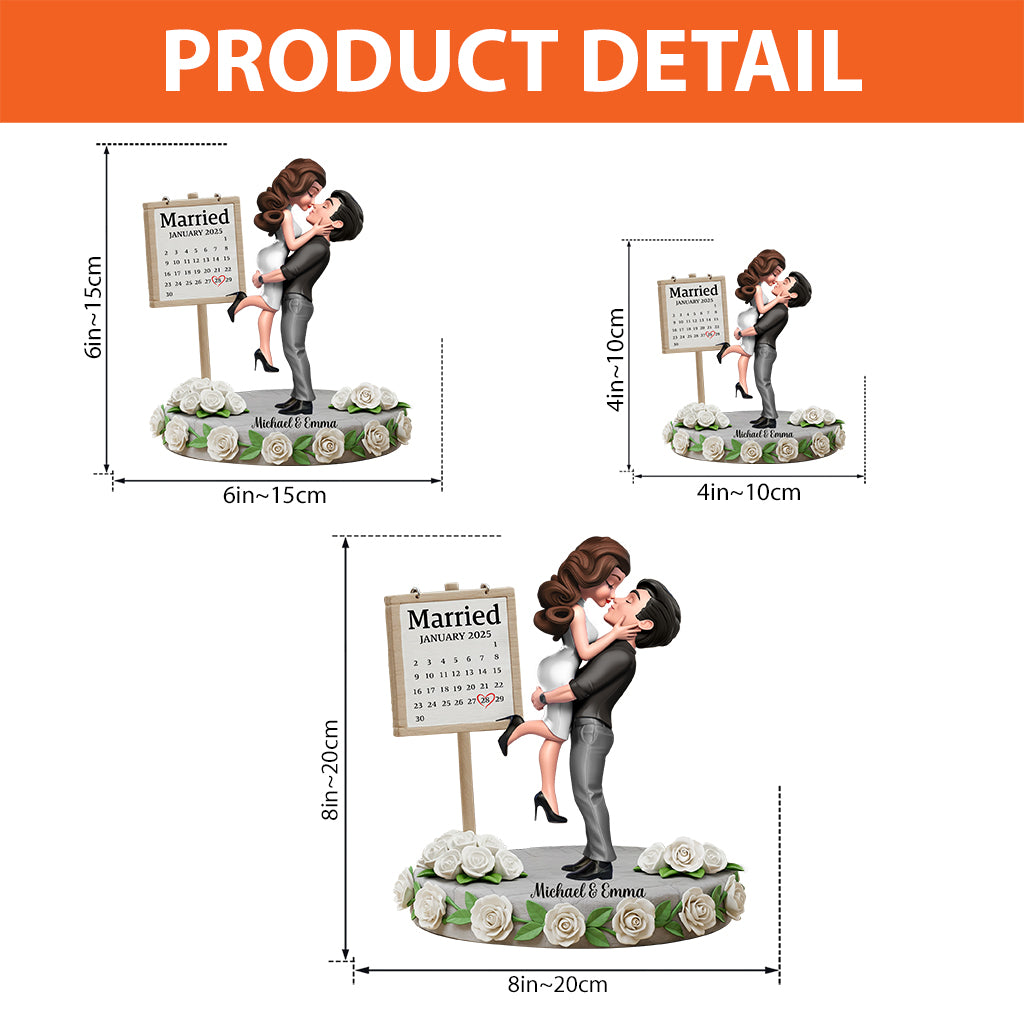 Happy Anniversary My Love - Personalized Couple Custom Shaped Acrylic Plaque