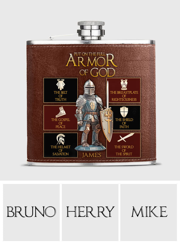 Armor of God - Personalized Christian Hip Flask
