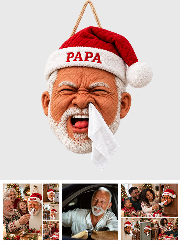 Funny Sneezing Gift For Dad, Husband, Uncles - Personalized Father Pull-Out Organizer