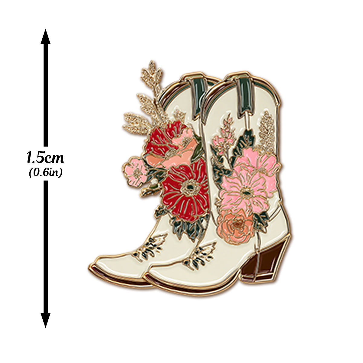 Cowgirl Chic Floral - Personalized Cowgirl Stud Earrings