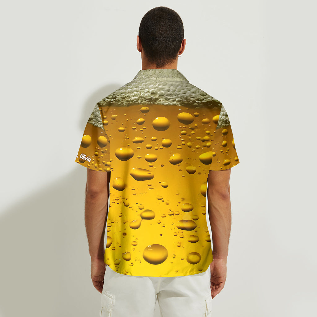 Surviving Fatherhood One Beer At The Time - Personalized Father Hawaiian Shirt