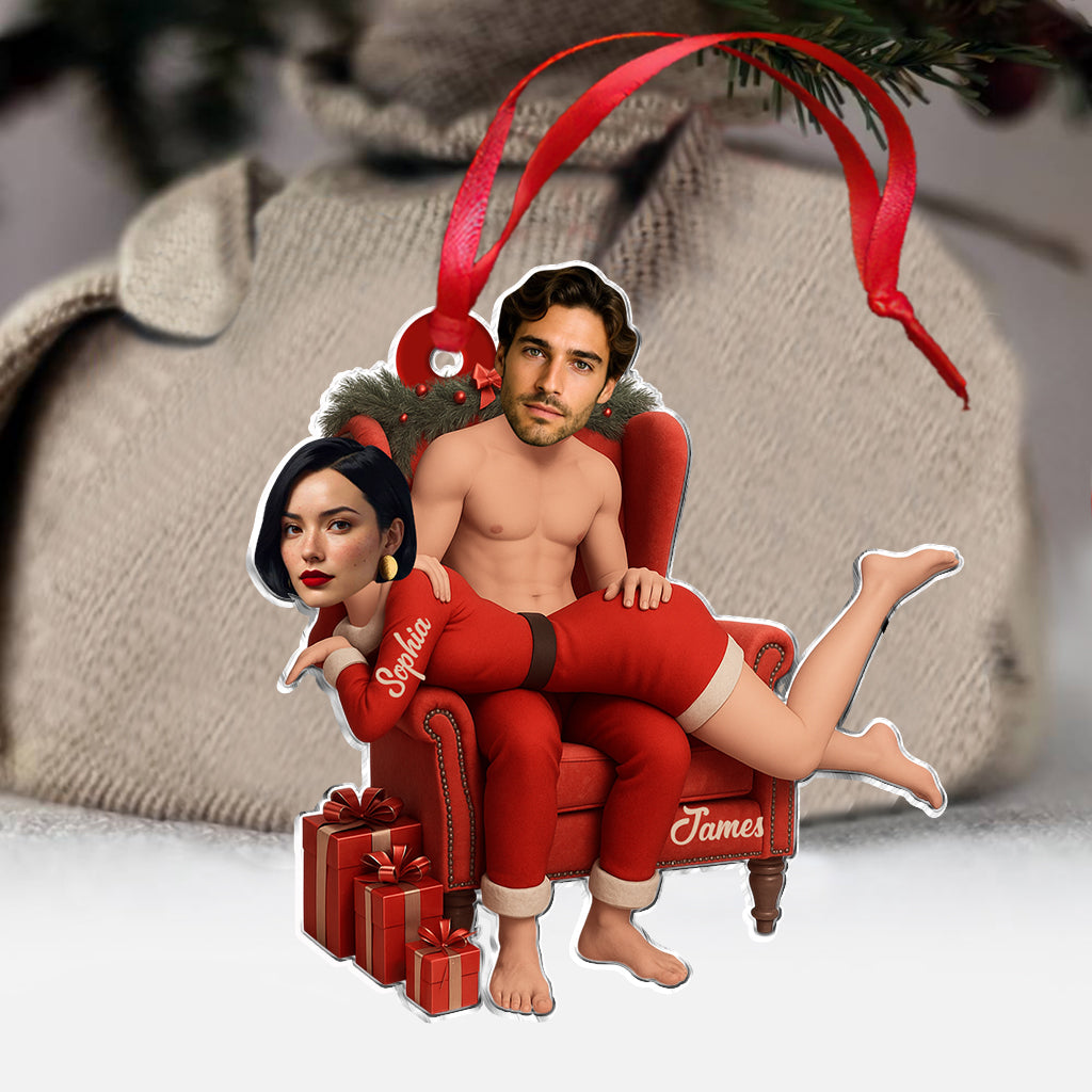Funny Gift For Your Love - Personalized Couple Custom Shaped Ornament