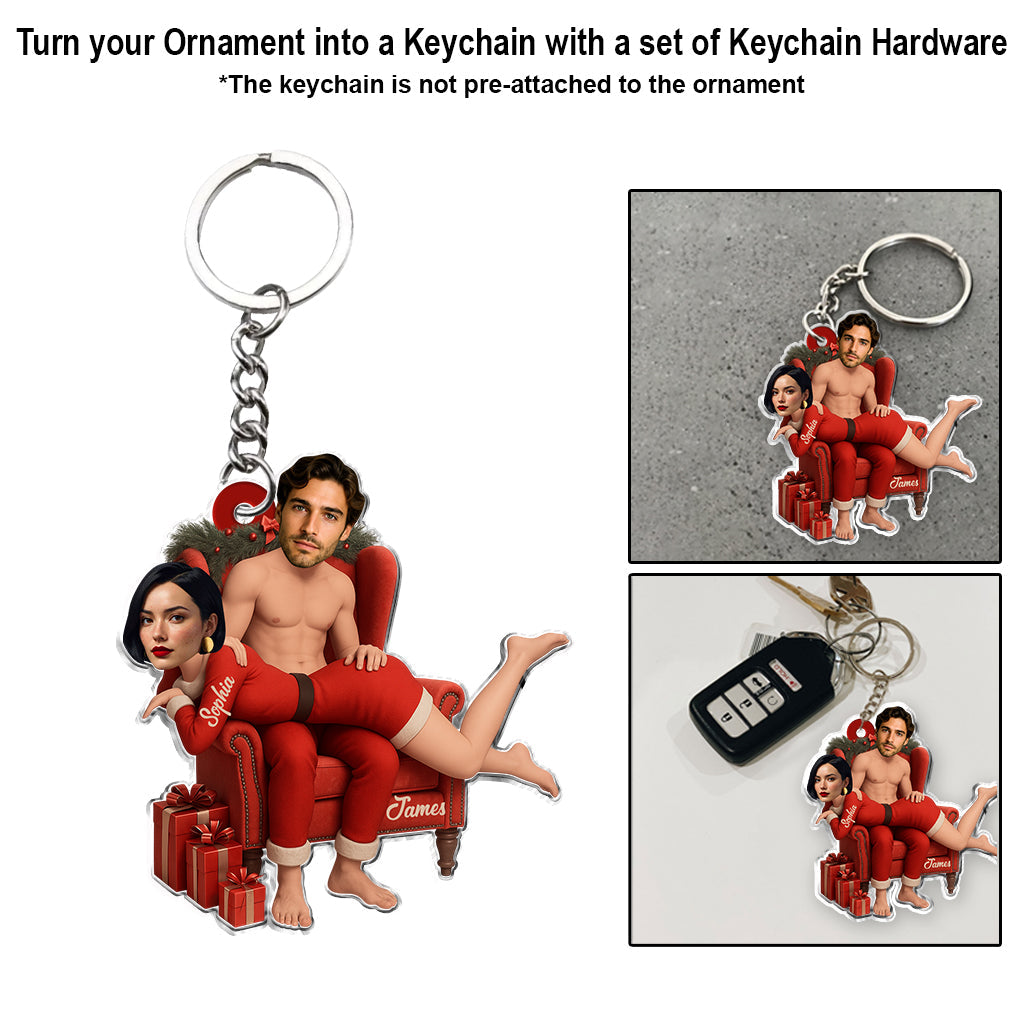 Funny Gift For Your Love - Personalized Couple Custom Shaped Ornament