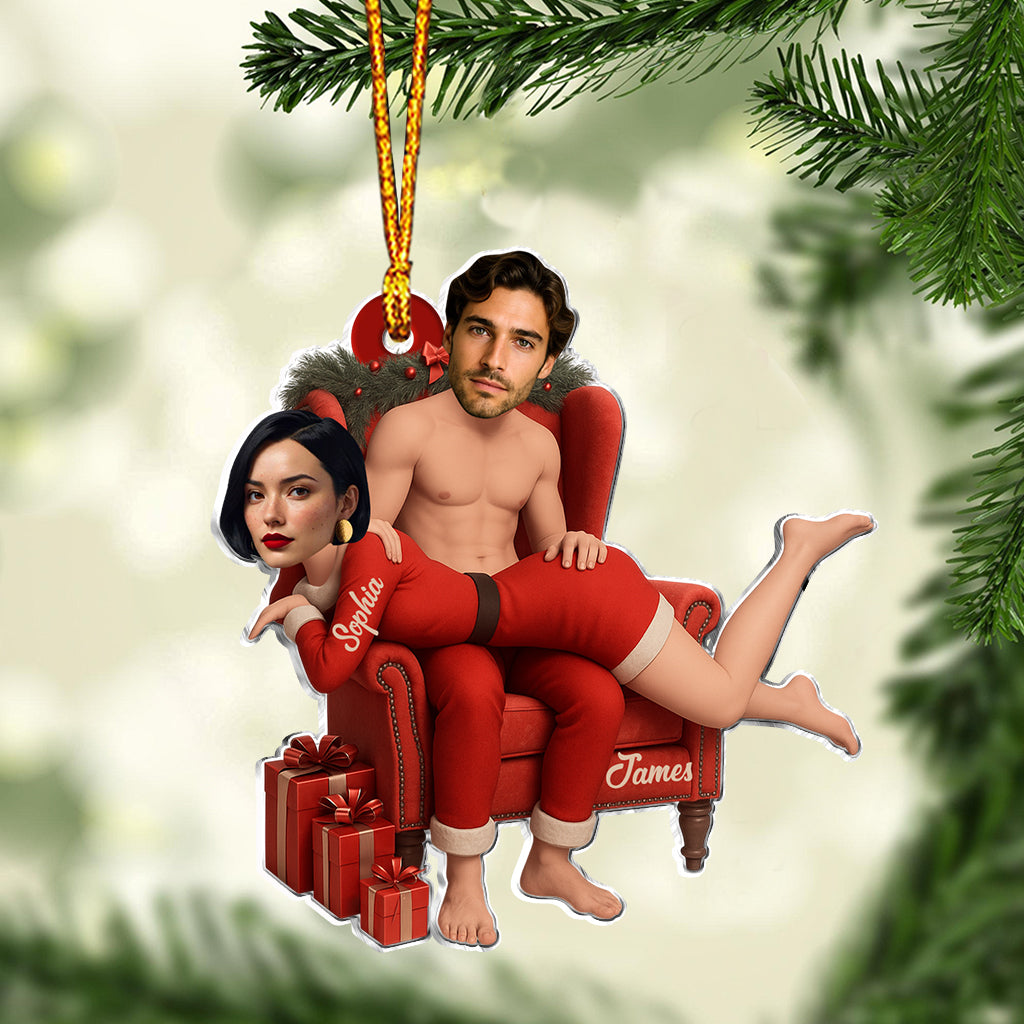 Funny Gift For Your Love - Personalized Couple Custom Shaped Ornament