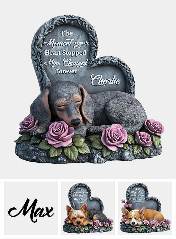 Forever In My Heart - Personalized Dog Custom Shaped Acrylic Plaque