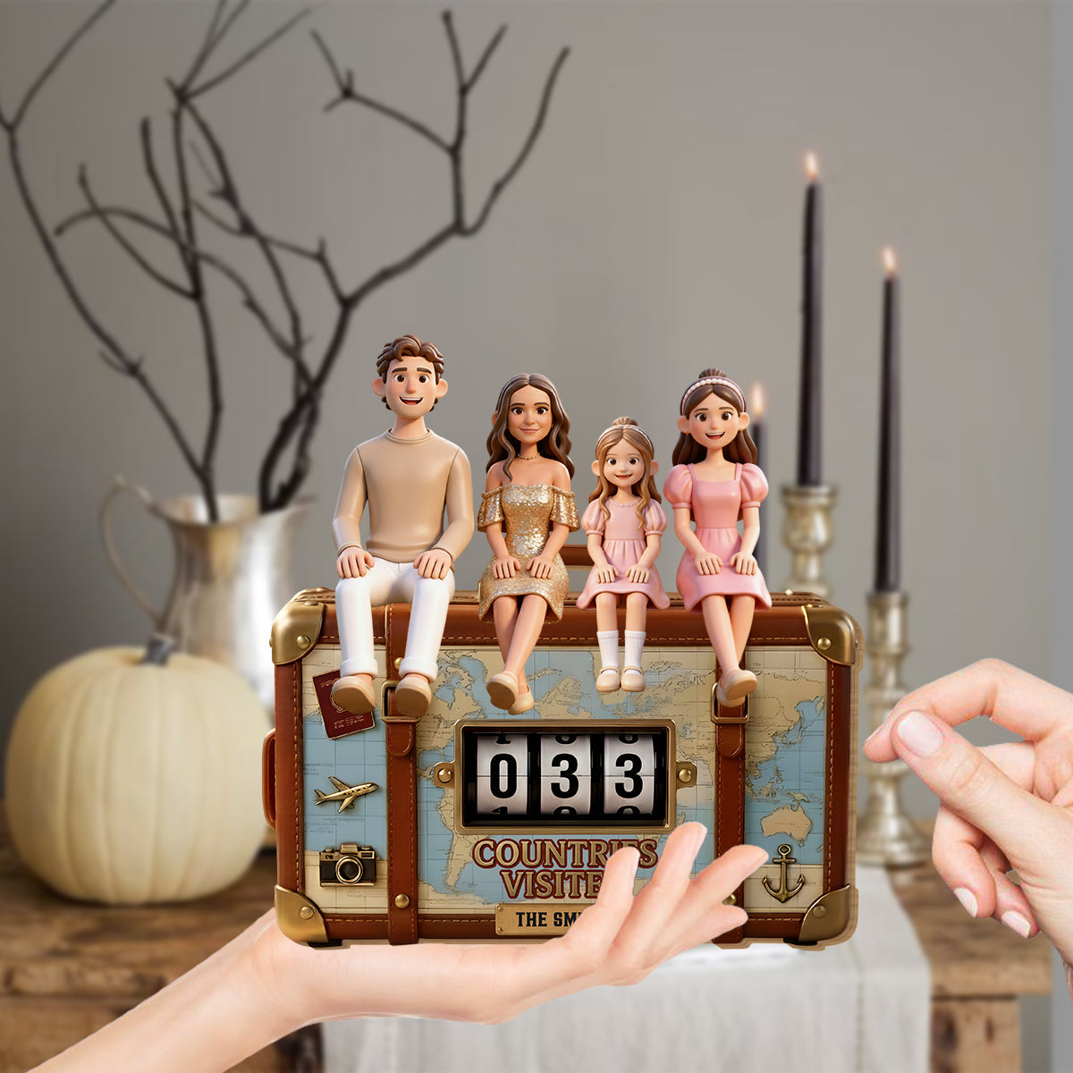 Countries Visited - Personalized Travelling Interchangeable Plaque