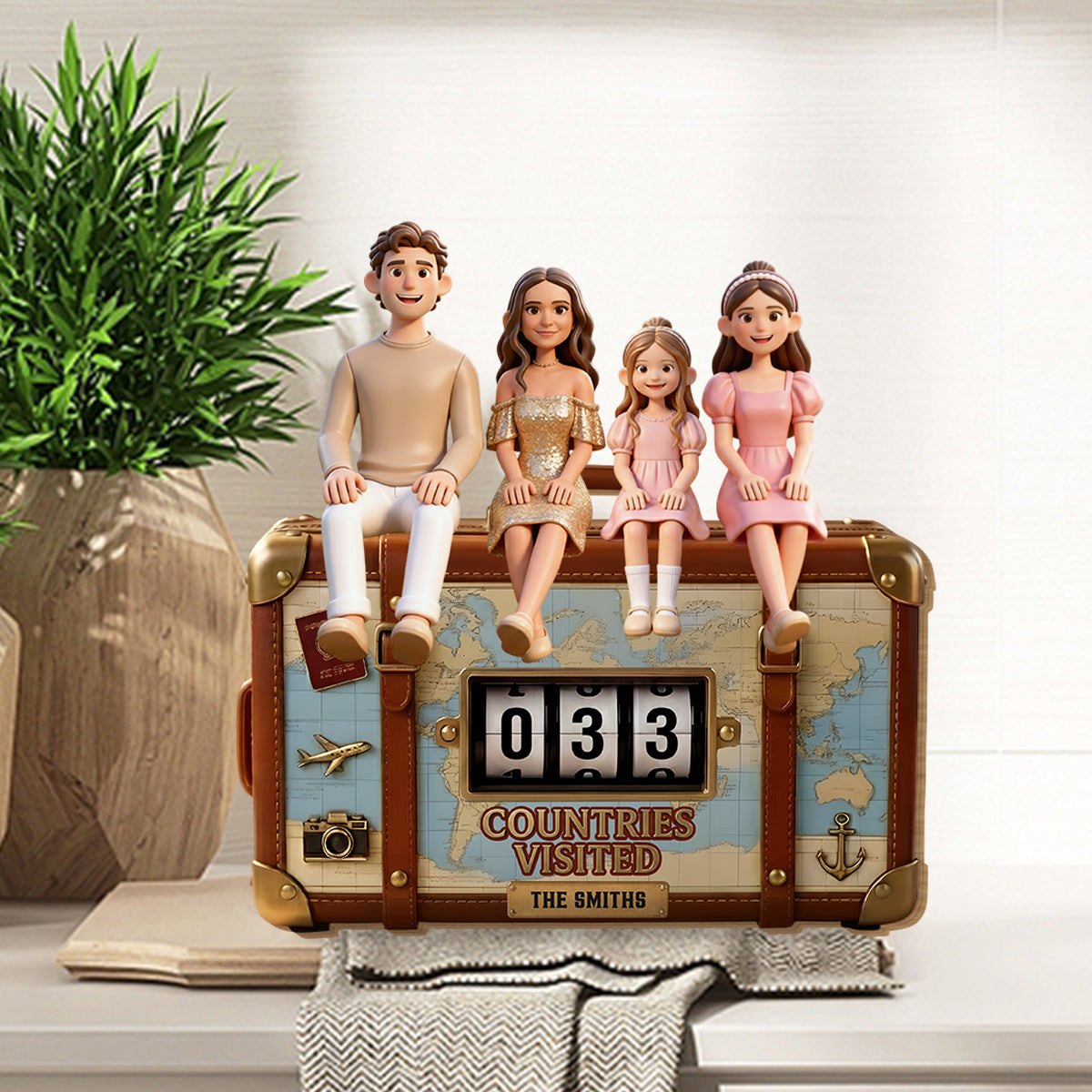 Countries Visited - Personalized Travelling Interchangeable Plaque