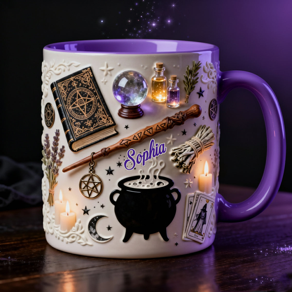Witchcraft - Personalized Witch Accent Mug & Coaster