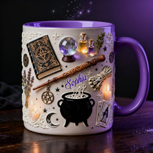 Witchcraft - Personalized Witch Accent Mug & Coaster