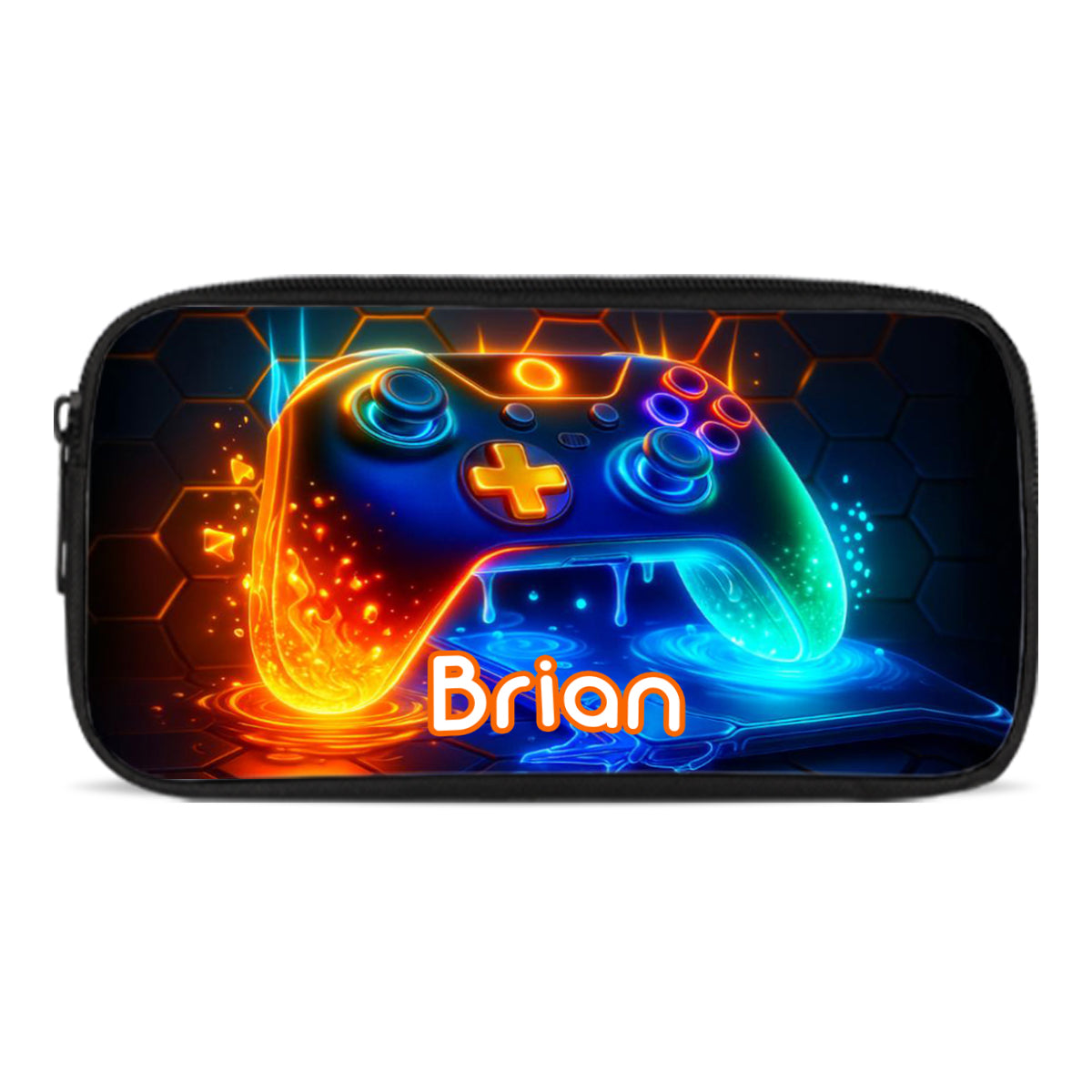 Gaming Handle - Boys' Large Capacity School Bag Set of Three - Personalized Kid Backpack Lunch Bag Pencil Case Set