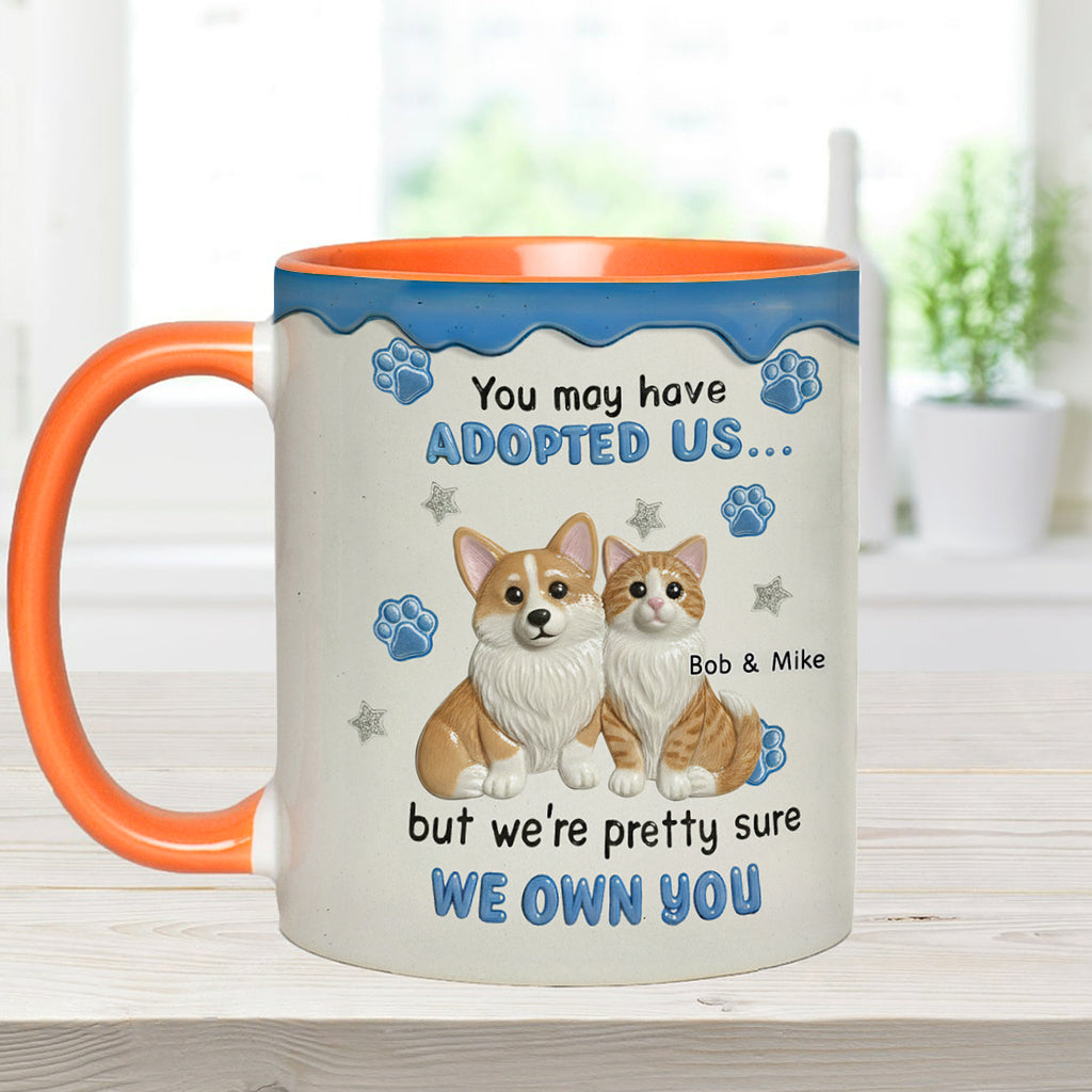 I'm Sure I Own You - Personalized Dog Accent Mug