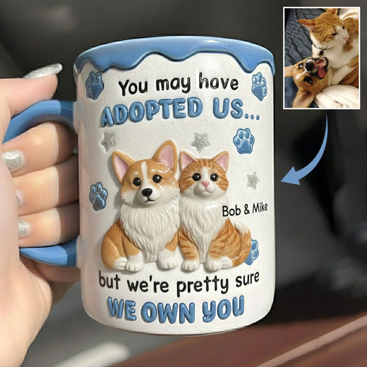 I'm Sure I Own You - Personalized Dog Accent Mug
