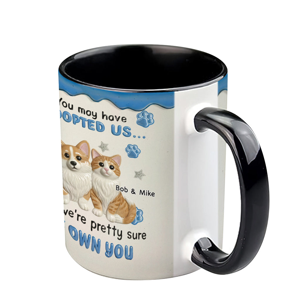 I'm Sure I Own You - Personalized Dog Accent Mug