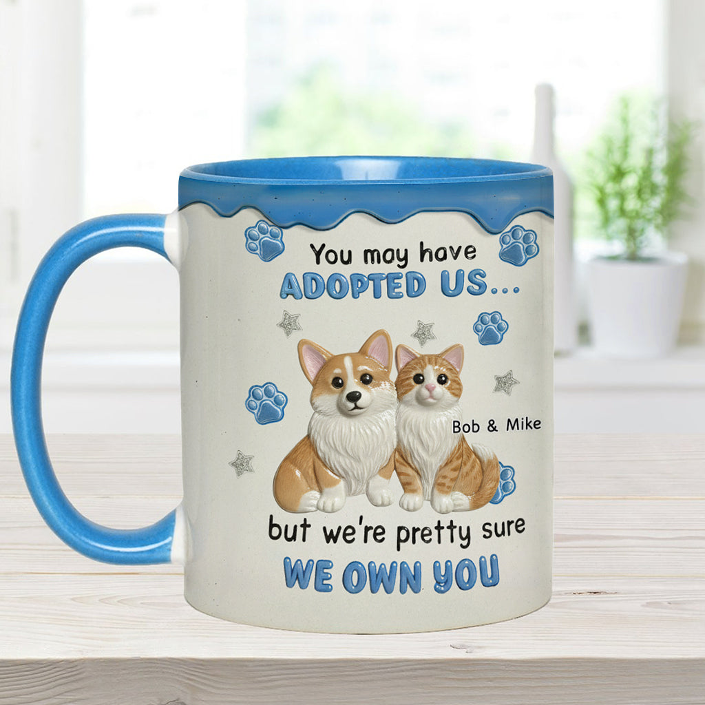 I'm Sure I Own You - Personalized Dog Accent Mug