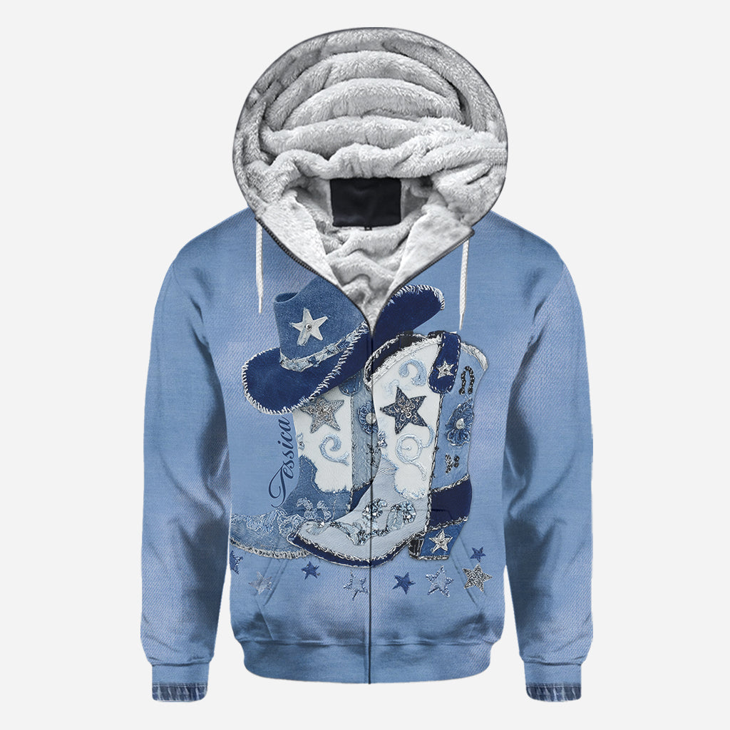 Cowgirl Boots - Personalized Cowgirl All Over Shirt