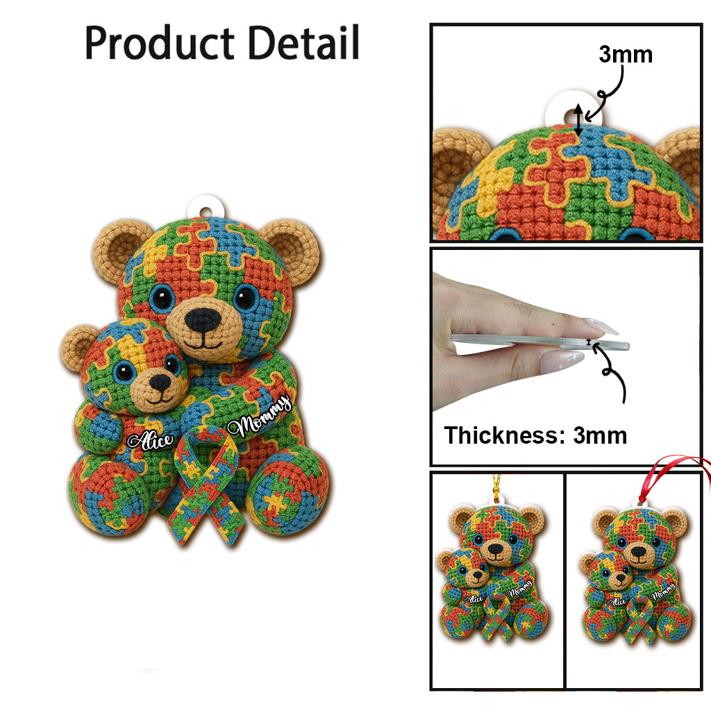 Strong Mama - Personalized Autism Awareness Ornament