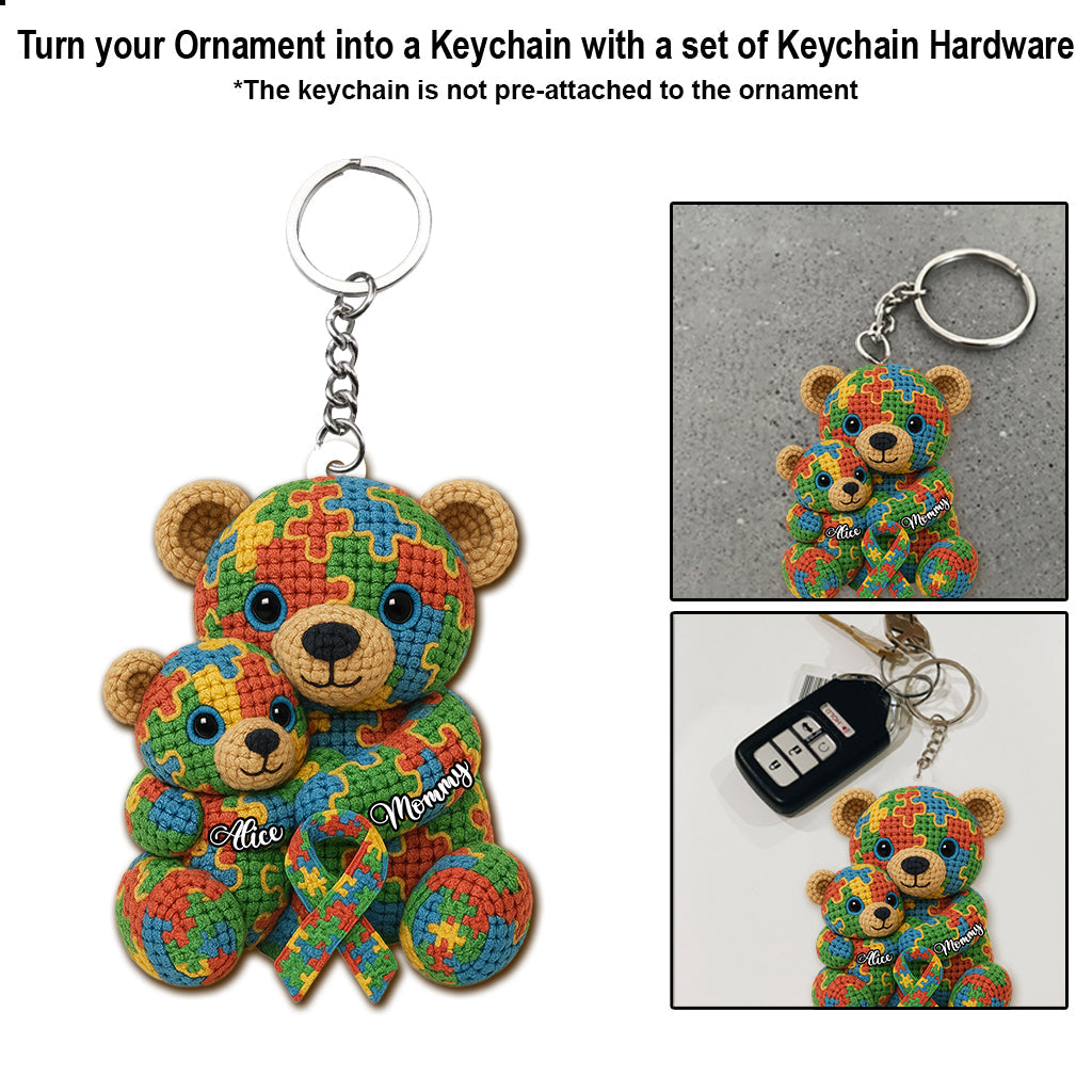 Strong Mama - Personalized Autism Awareness Ornament